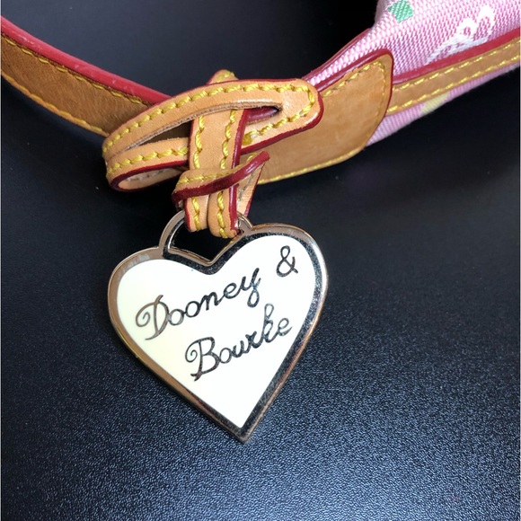 Dooney & Bourke Pink Mini Monogram Purse Y2K Vintage Canvas & Leather - Picture 10 of 16